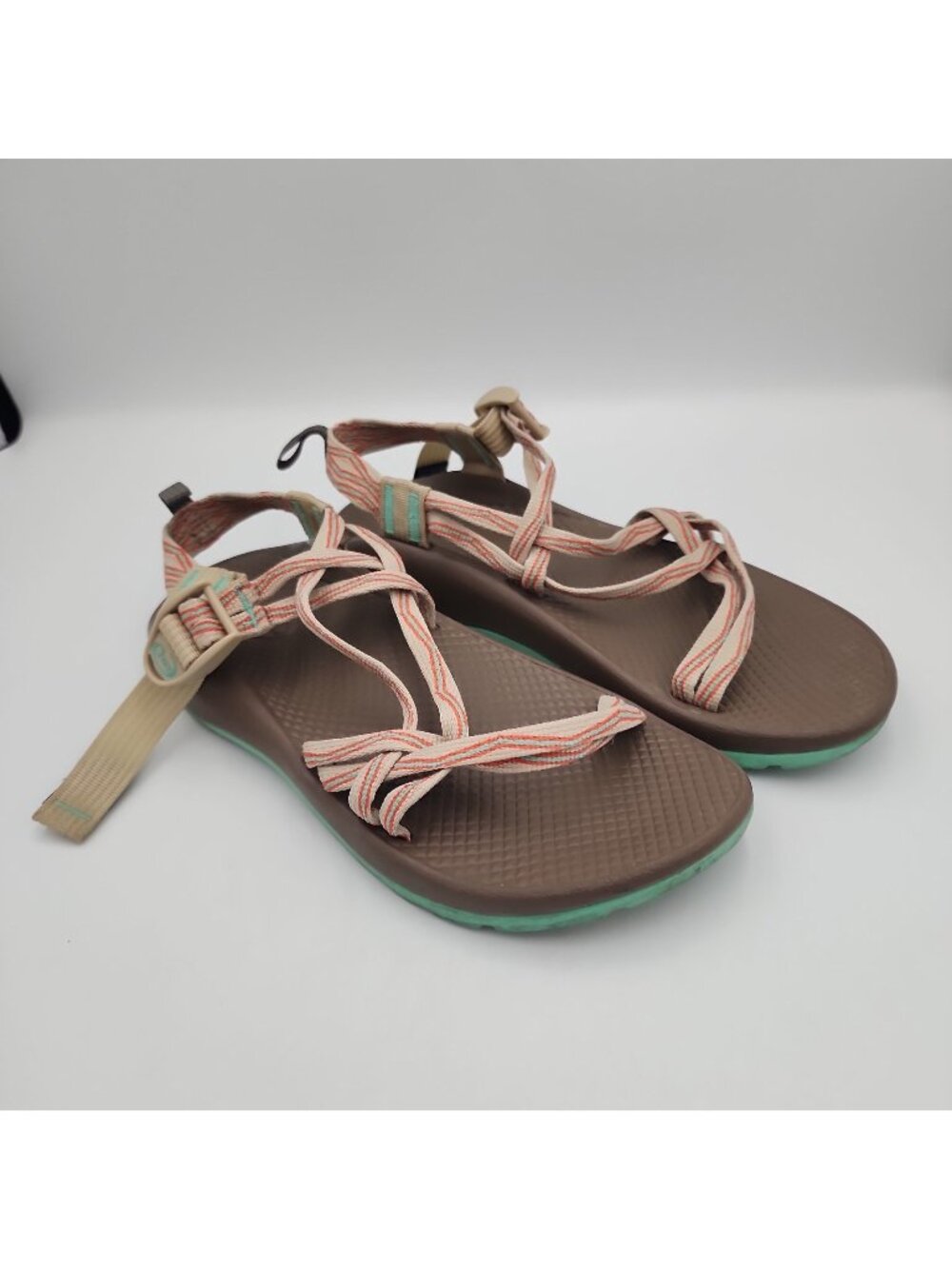 Chaco J180030 Zx1 Ecotread Outdoor Sandals Big Kid Size 6 Tan Shoes